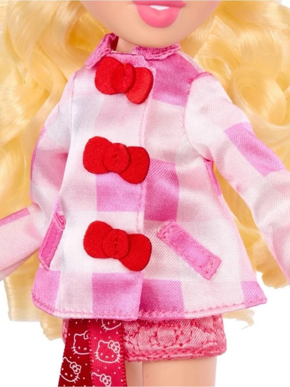 Hello Kitty Bratz Cloe Doll in Pink and Red Outfit